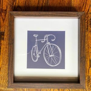 Bicycle Bike Shadow Box Framed Art 12”x12”